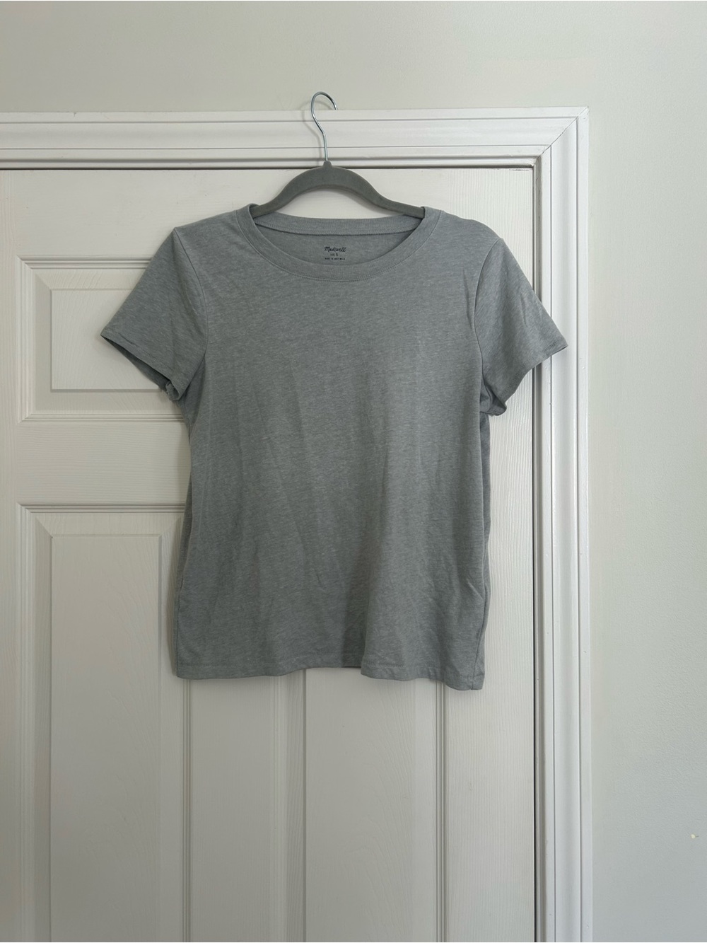 Madewell Light Gray Crew Neck Tee